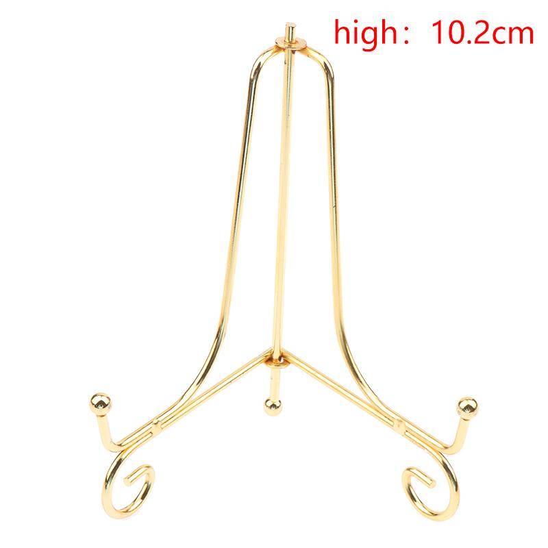 Gold Eisen Display Stand Handwerk Halterung Buch Halter Foto Sockel Schüssel Schüssel Rahmen Bild Platte Rack Staffelei Lagerung Dekoration 10cm von Joom DACH