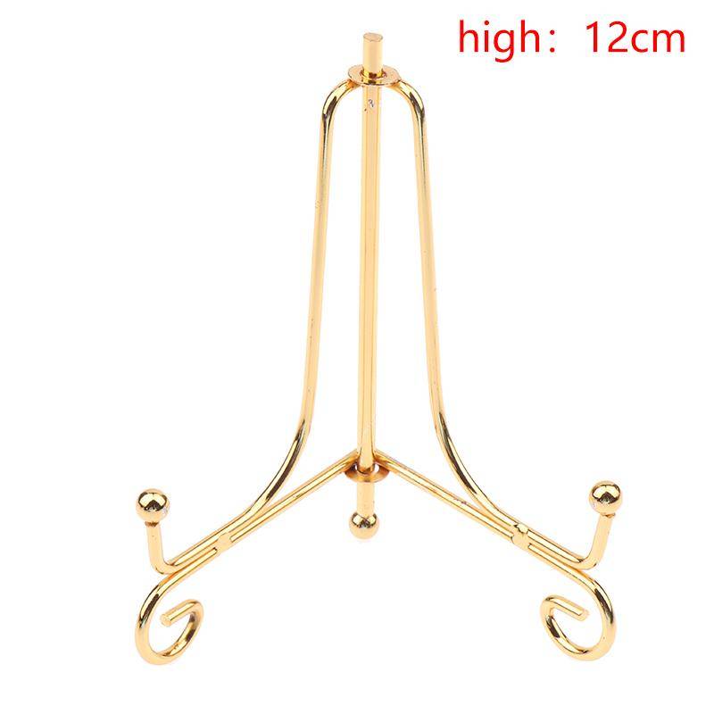 Gold Eisen Display Stand Handwerk Halterung Buch Halter Foto Sockel Schüssel Schüssel Rahmen Bild Platte Rack Staffelei Lagerung Dekoration 12cm von Joom DACH