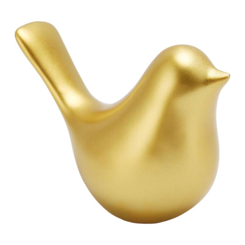 Goldene Kleine Vögel Statue Goldene Kleine Vögel Statuen Figur Dekorative Ornamente für Wohnzimmer von Joom DACH