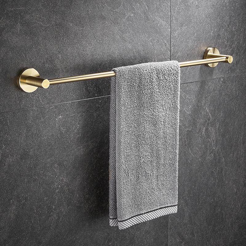 Goldener Handtuchhalter: Leichter Luxus Kein Bohren 304 Edelstahlregal mit Einzelstange. 40cm Brushed Gold von Joom DACH