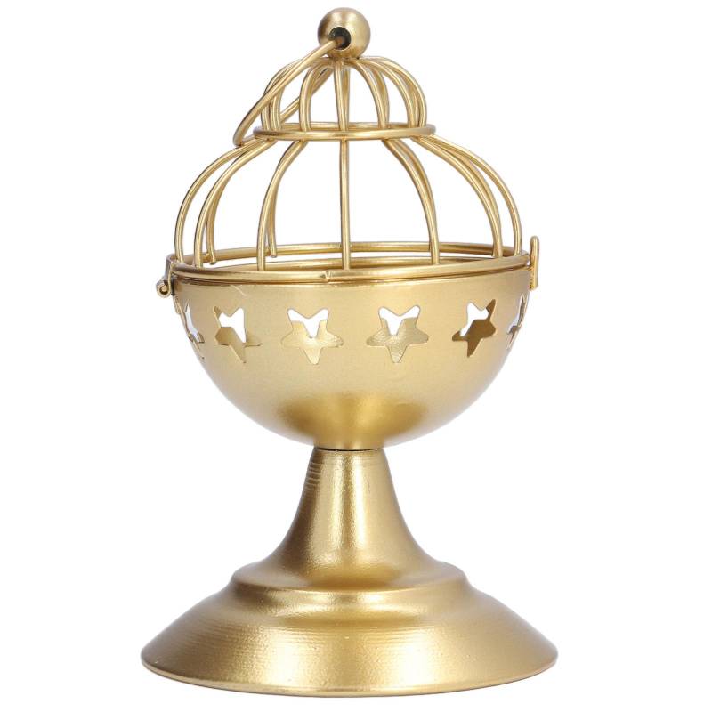 Goldener Kerzenhalter Vogelkäfig-Stil Premium Metall Robust Langlebig Breite Anwendung Einfache Reinigung von Joom DACH