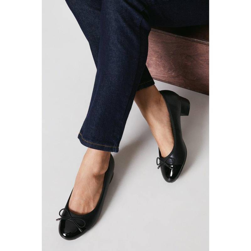 Good For The Sole Damen/Damen Talia Ballerinas mit Blockabsatz 8 UK schwarz Good For The Sole Damen/Damen Talia Ballerinas mit Blockabsatz 8 UK schwarz von Joom DACH
