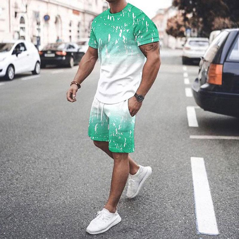 Gradienten Streifen 3d Druck Sommer Männer Set Oansatz T shirts + Shorts 2 Stück 2023 Neue kurzarm Mann Outfits mode Trainingsanzüge Anzug M Gradienten Streifen 3d Druck Sommer Männer Set Oansatz T shirts + Shorts 2 Stück 2023 Neue kurzarm Mann Outfits mode Trainingsanzüge Anzug M von Joom DACH