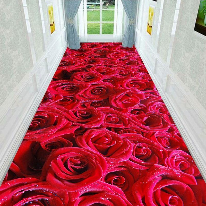 Gras Spaziergang Pfad Brücke 3D Teppich Korridor Flur Schlafzimmer Teppich Blume Wohnzimmer Bereich Teppich waschbare Küche Matte Indoor Fußmatte W110*H400CM von Joom DACH