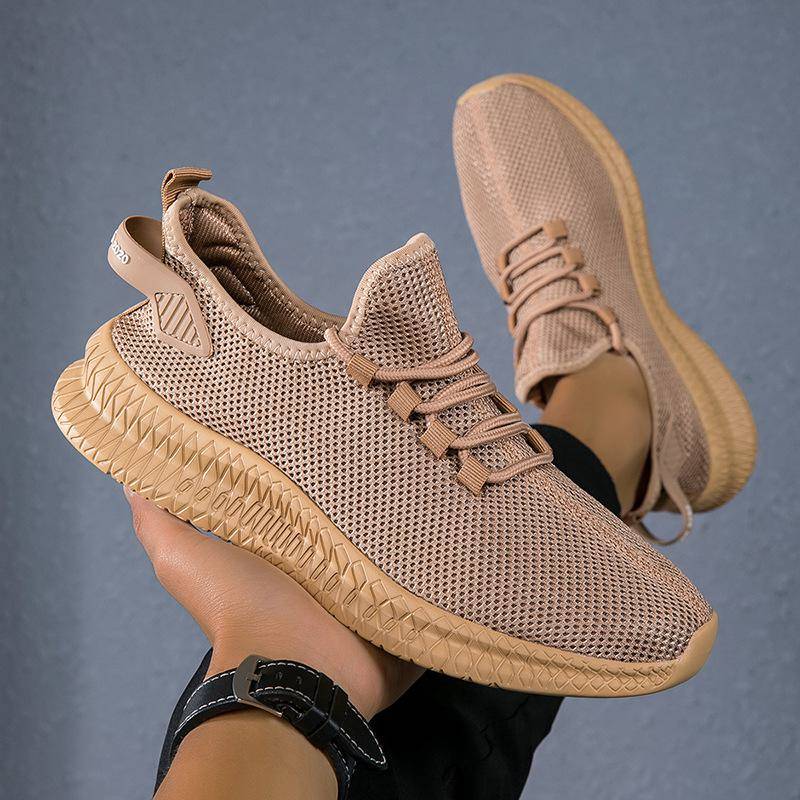 Grenzüberschreitende, atmungsaktive, gewebte Sportschuhe von Temu Xiyin, die sich hervorragend verkaufen, für Herren, große, leichte Laufschuhe für den Sommer. 45 braun von Joom DACH