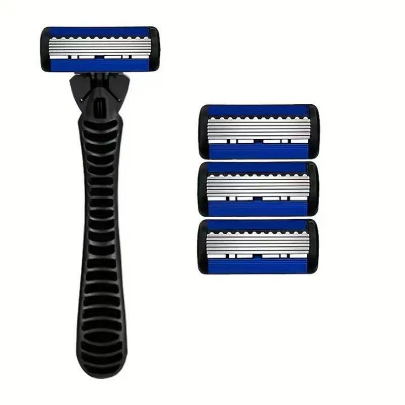 Grenzüberschreitender manueller 6-Schicht-Rasierer für Herren für eine sanfte Rasur 1 Handles + 3 Blades Grenzüberschreitender manueller 6-Schicht-Rasierer für Herren für eine sanfte Rasur 1 Handles + 3 Blades von Joom DACH