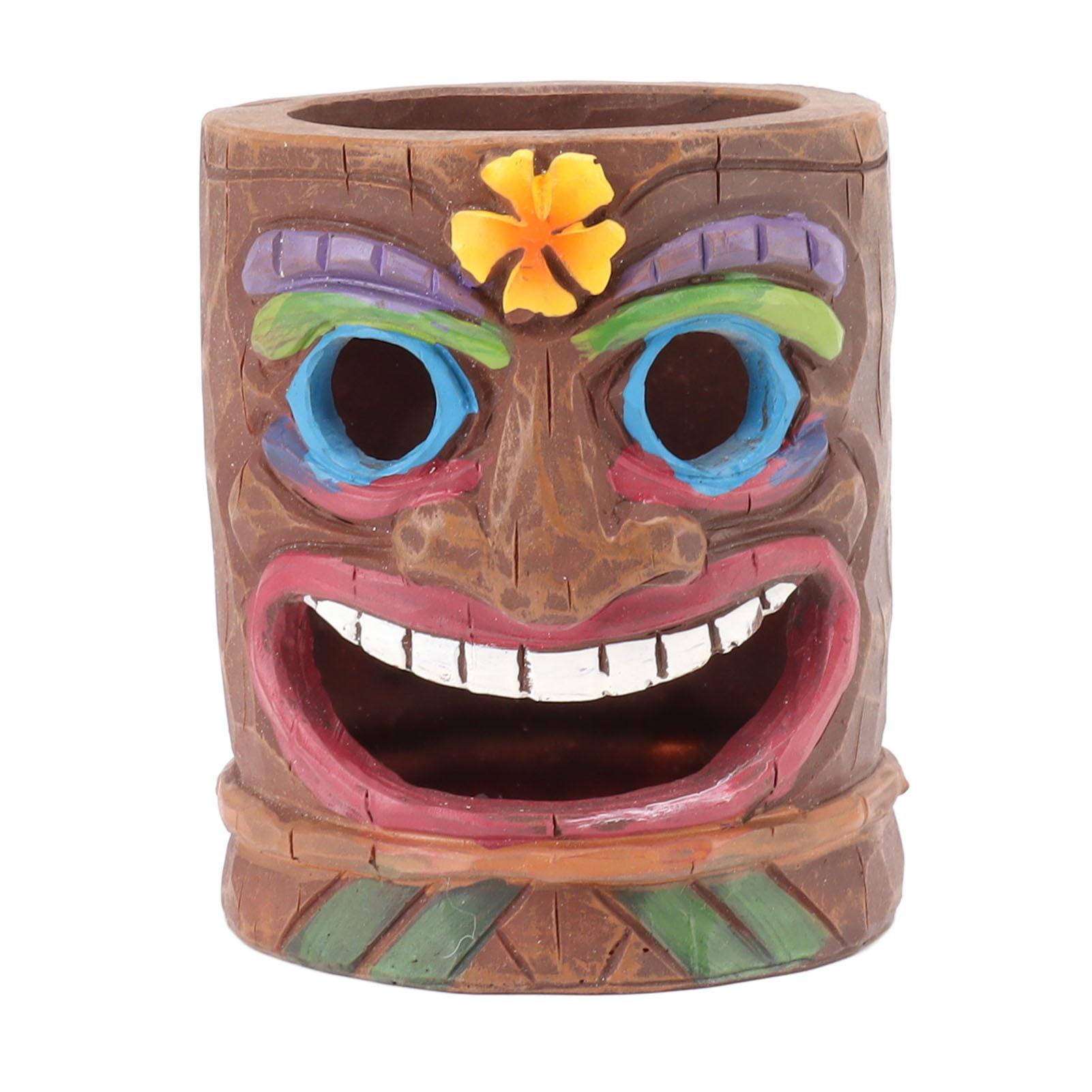 Grimasse Aschenbecher Harz Baumgesicht Kerzenhalter Stifthalter Dekorative Verzierung für Innen und Außen von Joom DACH