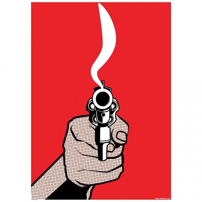Grindstore Cock It And Pull It Mini-Poster One Size rot von Joom DACH