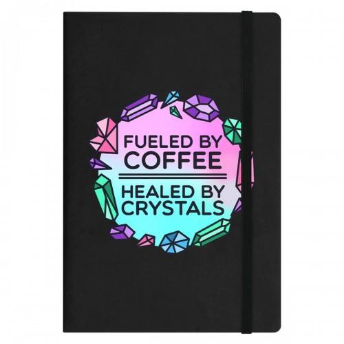 Grindstore Fueled By Coffee Healed By Crystals A5-Notizbuch One Size schwarz von Joom DACH
