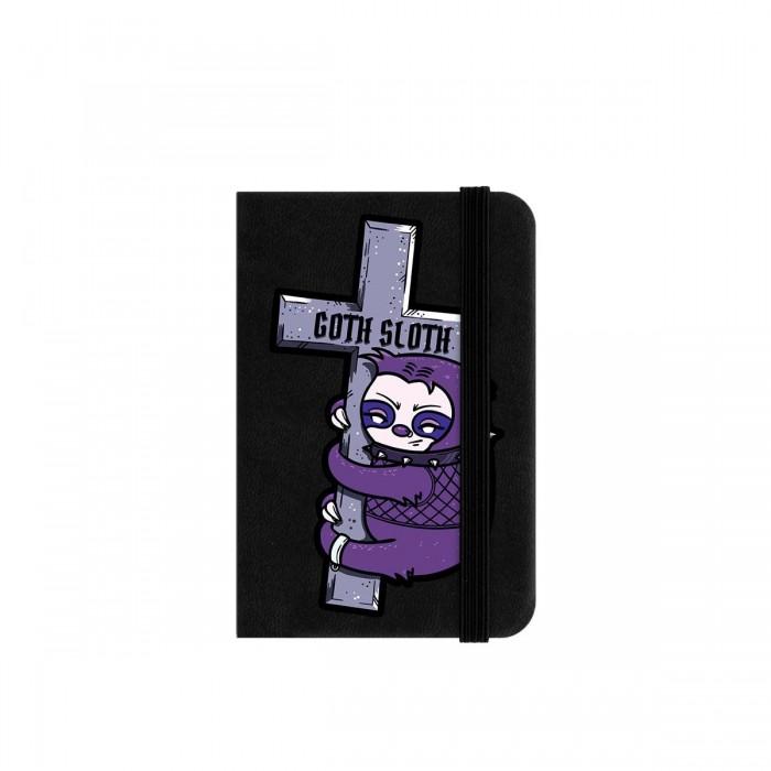 Grindstore Goth Sloth Mini-Notizbuch One Size schwarz von Joom DACH