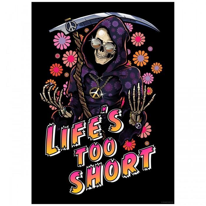 Grindstore Life´s Too Short Happy Reaper Poster One Size von Joom DACH