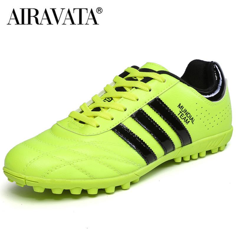 Größe 31-45 Fußball Schuhe Männer Frauen Futsal Fußball Stiefel Jungen Mädchen 43 grün von Joom DACH