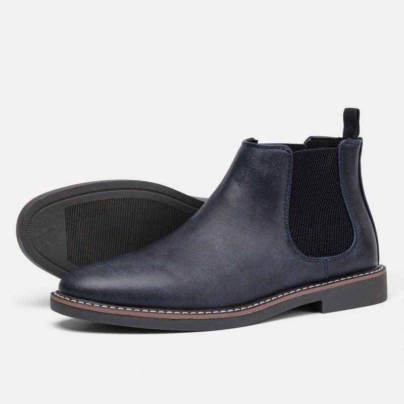 Größe 40~46 Herren-Chelsea-Stiefel, bequeme, modische Stiefeletten 44 blau von Joom DACH