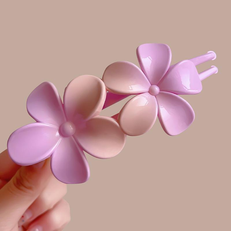 Große Doppel-Schmetterlings-Haarspangen für Damen, Temperament, eleganter Hinterkopf-Pferdeschwanz-Clip, Haarnadel, mattierter Entenschnabel-Clip von Joom DACH