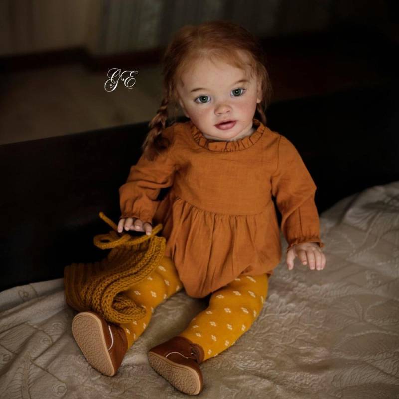 Große Größe 26 Zoll Niedliche Simulationspuppen PIPPA Weicher Stoffkörper Neugeborenenbabys Puppen Lebendig Bebe Reborn Kleinkindpuppe Spielzeug für Kinder Geburtstagsgeschenke cloth body von Joom DACH