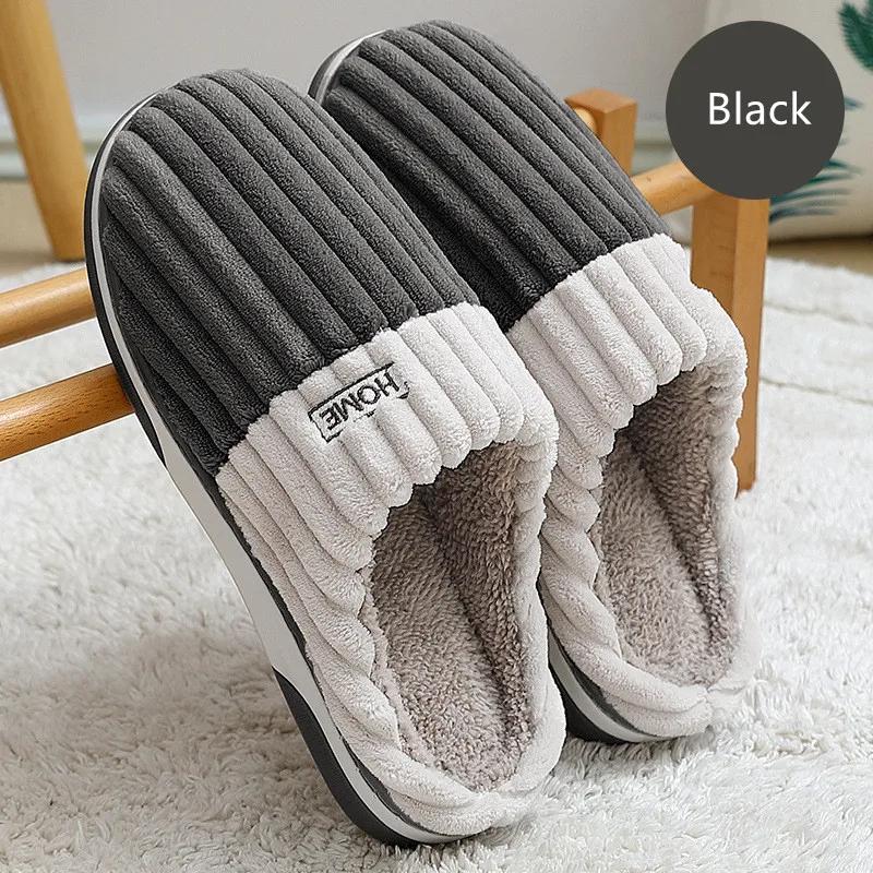 Große Größe 48 49 50 51 Männer Herbst Winter Hause Warme Plüsch Hausschuhe Große Plus Innen Schlafzimmer Casual Schuhe Pelzigen nicht Rutsch Folien 44-45 von Joom DACH