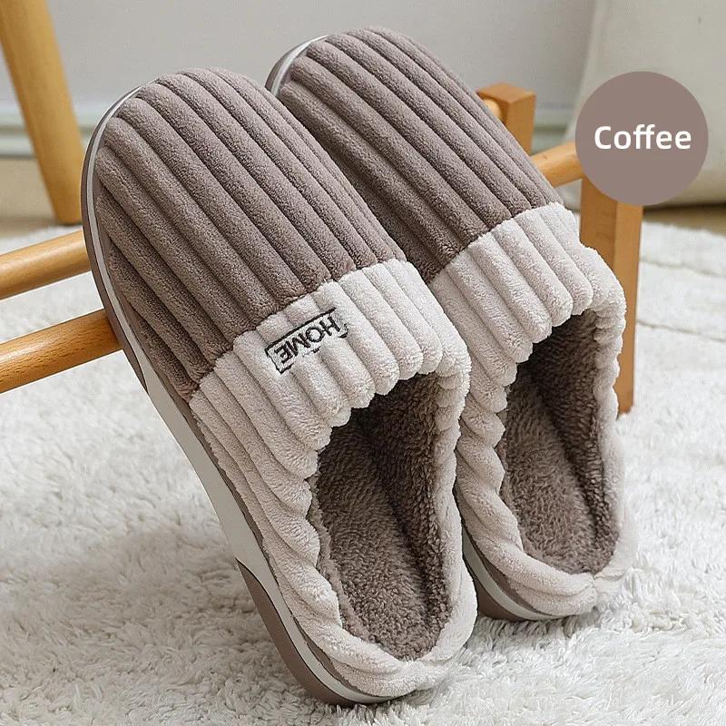 Große Größe 48 49 50 51 Männer Herbst Winter Hause Warme Plüsch Hausschuhe Große Plus Innen Schlafzimmer Casual Schuhe Pelzigen nicht Rutsch Folien 48-49 von Joom DACH