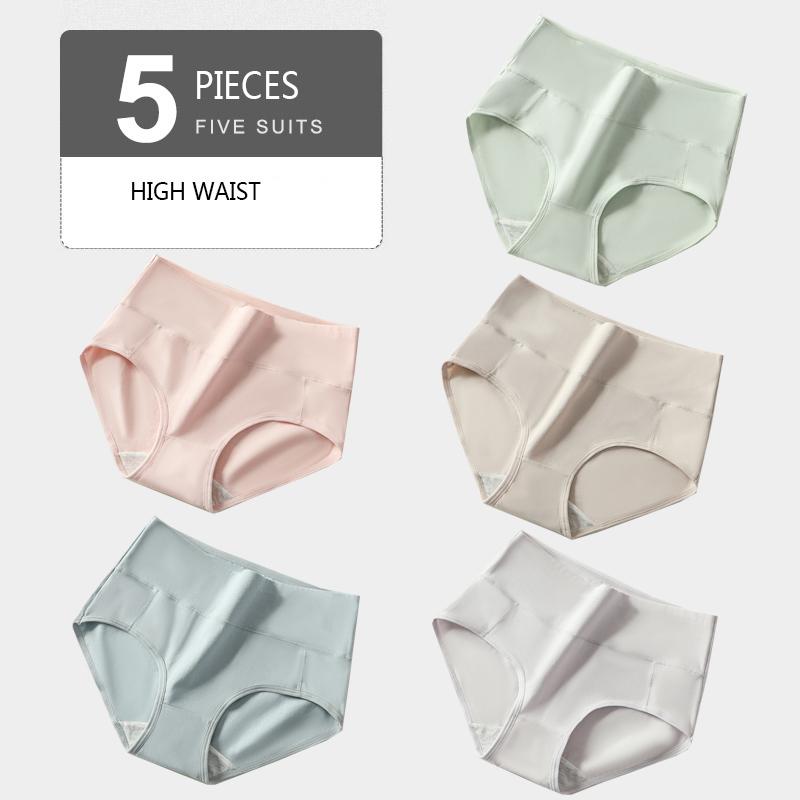 Große Größe M-XXL Höschen Frauen Weiche Baumwolle Hohe Taille Unterwäsche Weibliche Druck Slips Damen Dessous XXL von Joom DACH