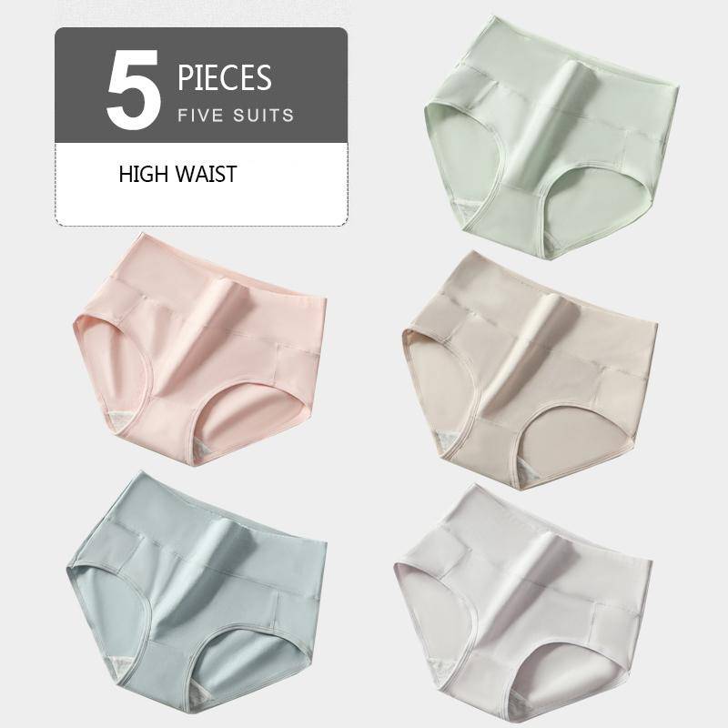 Große Größe M-XXL Höschen Frauen Weiche Baumwolle Hohe Taille Unterwäsche Weibliche Druck Slips Damen Dessous XXL von Joom DACH