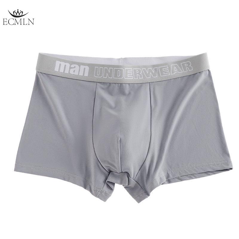 Große Größen 2XL-4XL Herren-Boxershorts aus reiner Baumwolle, antibakterieller Innenschritt, bequem, atmungsaktiv, Unterwäsche mit mittlerer Taille 3XL grau von Joom DACH