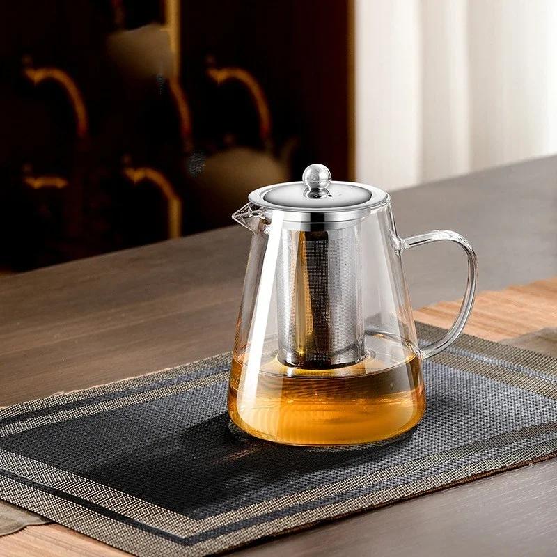 Große Kapazität High Borosilikat Hitzebeständig Glas Teekanne mit Edelstahl Teesieb Infuser Krug Home Glas Teegeschirr von Joom DACH