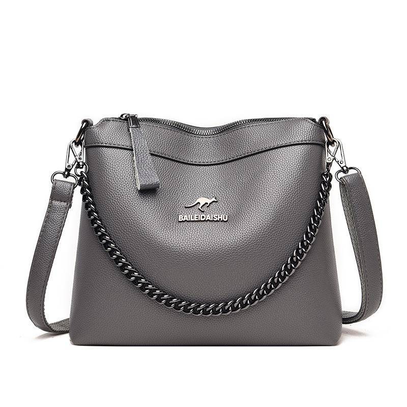 Große Kapazität Tasche Damen Tasche Mode weiche einzelne Schultertasche Umhängetasche Mama Tasche One Size von Joom DACH