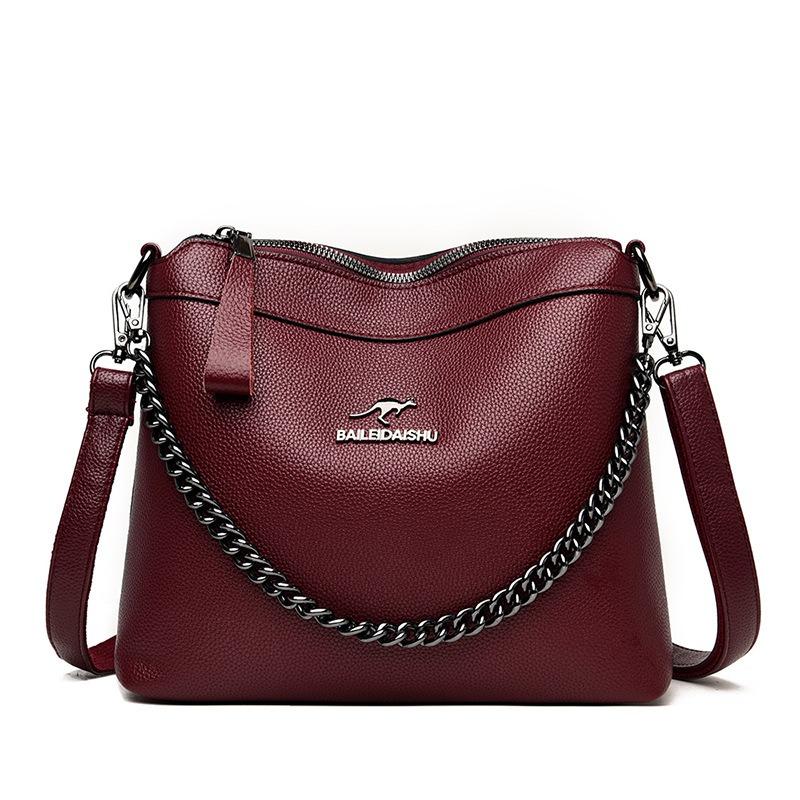 Große Kapazität Tasche Damen Tasche Mode weiche einzelne Schultertasche Umhängetasche Mama Tasche One Size von Joom DACH