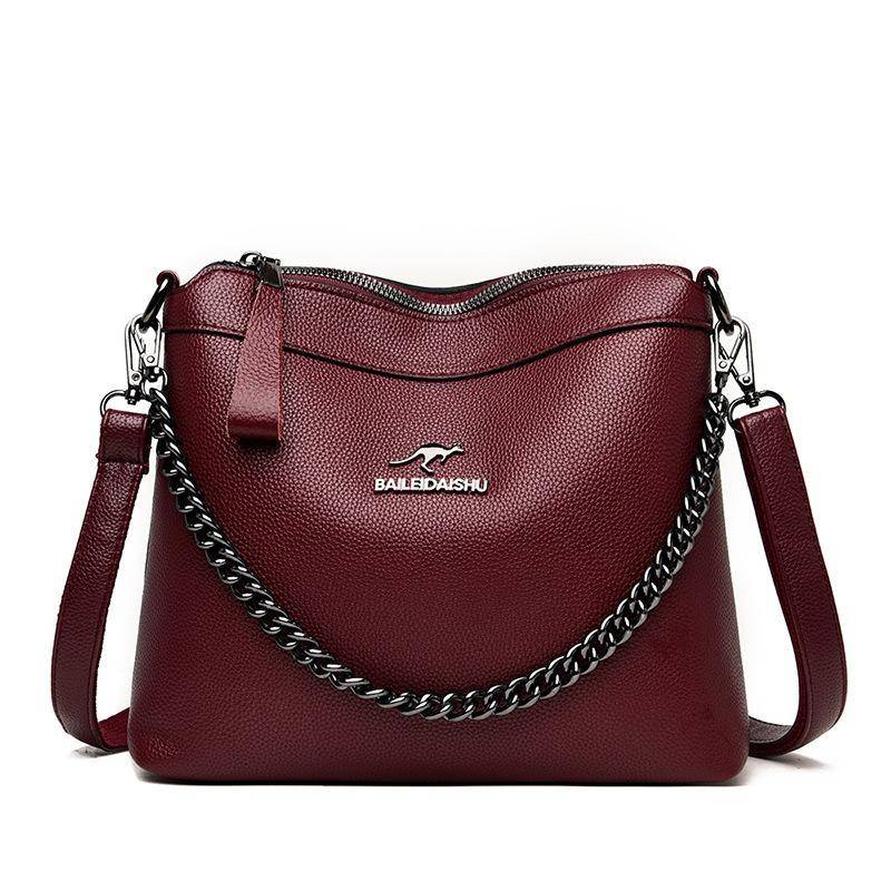 Große Kapazität Tasche Damen Tasche Mode weiche einzelne Schultertasche Umhängetasche Mama Tasche One Size von Joom DACH