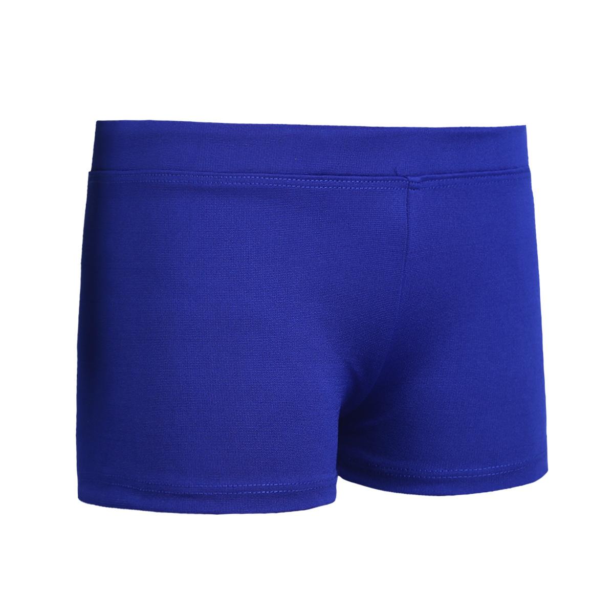 Große Mädchen Gymnastik Sport Ballett Tanz Stretchy Shorts Workout Laufen Hot Pants 7-8 Years blau von Joom DACH