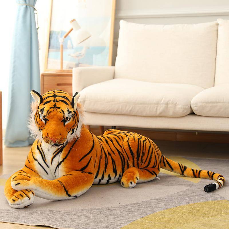 Große Puppe Ein Meter Tiger Plüschpuppe Großer Tiger Schlafkissen Stoffpuppe Kindergeburtstagsgeschenk 75cm von Joom DACH