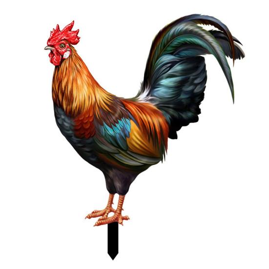 Große lebendige umweltfreundliche Hahn Dekoration Dekor Garten Statue Huhn für Hof H von Joom DACH