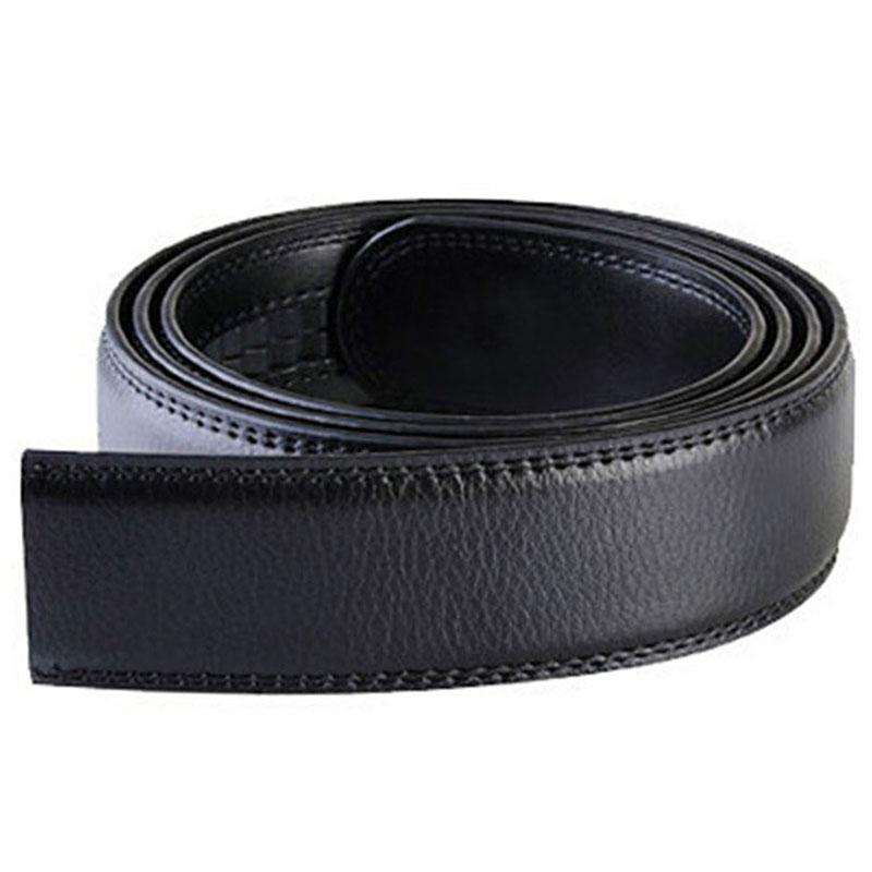 Großer Gürtel ohne Schnalle, für automatische Schnalle, PU-Ledergürtel ohne Schnalle für Männer und Frauen, ohne Schnalle, 3,5 cm breit, 150 160 cm 110cm schwarz von Joom DACH