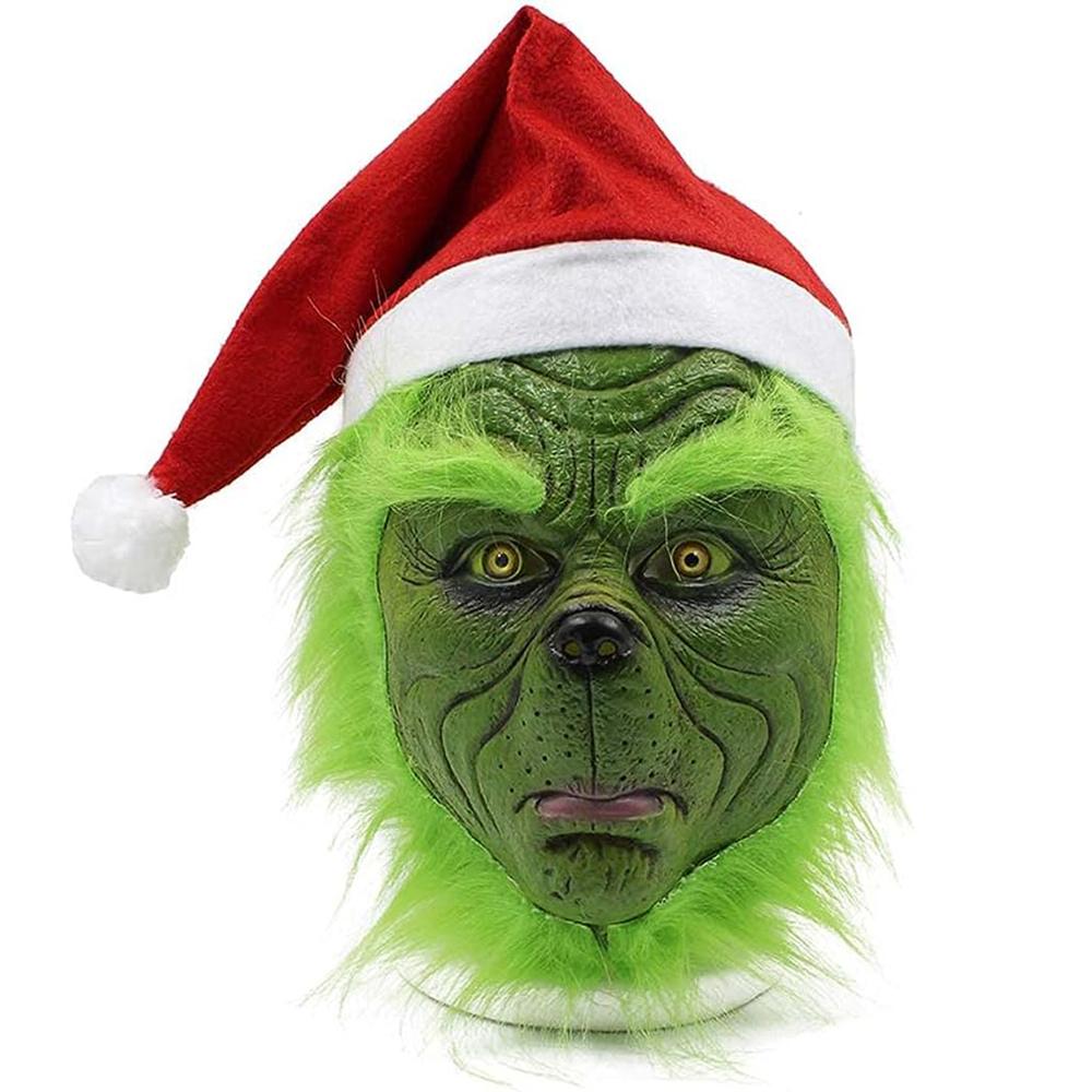 Grüne Monster Maske Weihnachten Grüne Gesichtsmaske für Erwachsene & Kinder von Joom DACH