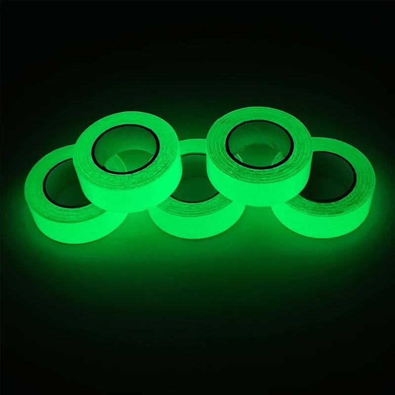 Grünes Leuchtband, fluoreszierendes reflektierendes selbstklebendes Aufkleber-Warnungssicherheits-DIY-Heimdekorations-Festival-Party-Warnband Green 1CM*3M(2PCS) von Joom DACH