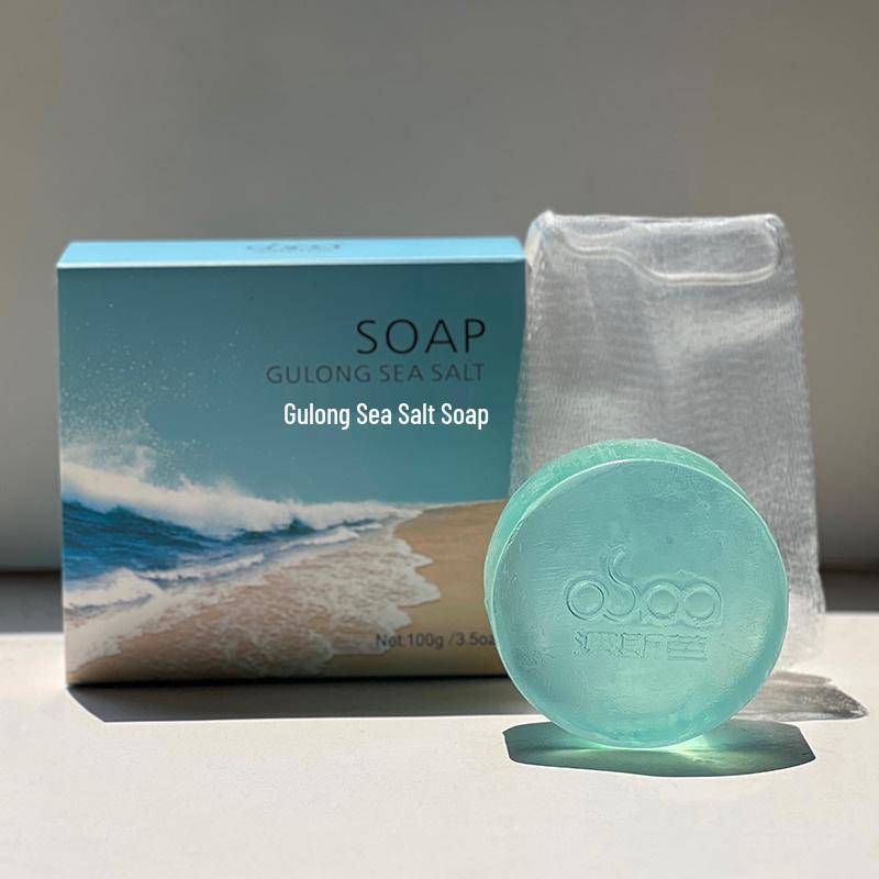 Gu Long Herren Meersalz & Pflanzenessenz Seife - Erfrischende Bade- & Gesichtsreinigung mit belebendem Duft von Joom DACH