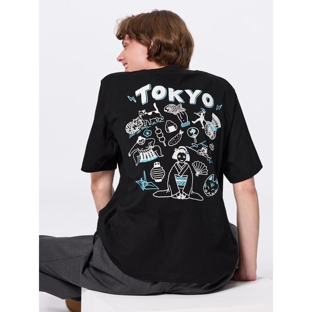 Gu von Uniqlo Graphic T Omiyage Qoonana +x 09 BLACK/XS Gu von Uniqlo Graphic T Omiyage Qoonana +x 09 BLACK/XS von Joom DACH