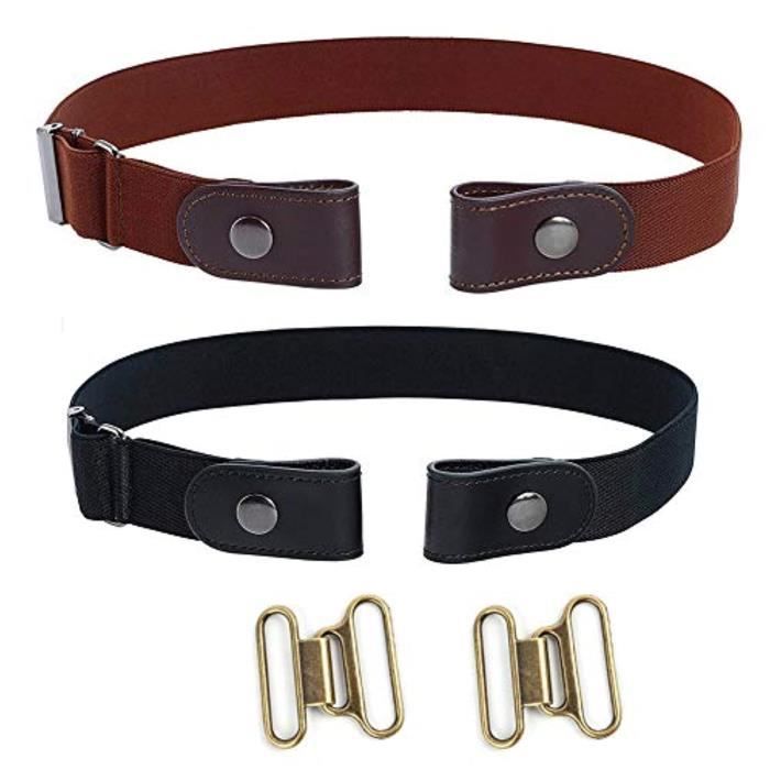 Gürtelschnalle JCF0E keine Gürtelschnalle elastischer Damengürtel Jeans Hose Kleid Stretch Taille unsichtbarer Komfortgürtel von Joom DACH