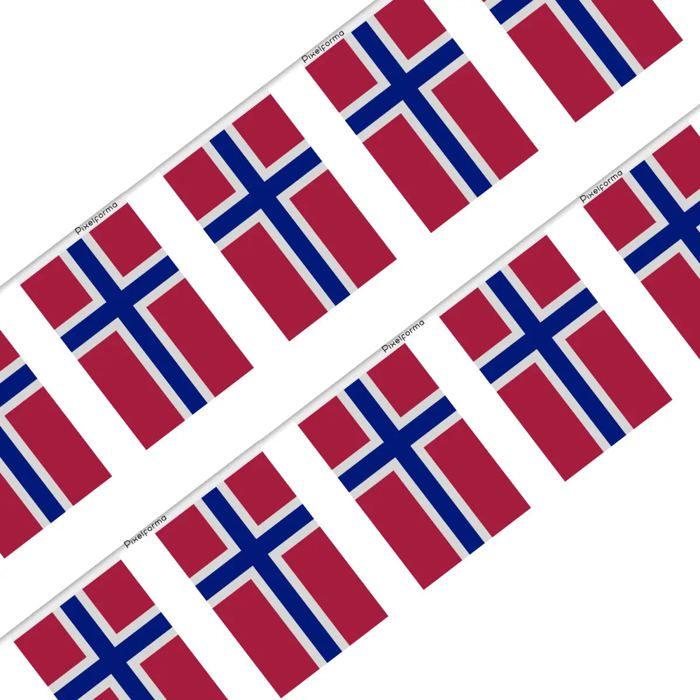 Guirlande Drapeau – Île Bouvet – 20 Teile – 14 x 21 cm – Polyester – Außen von Joom DACH
