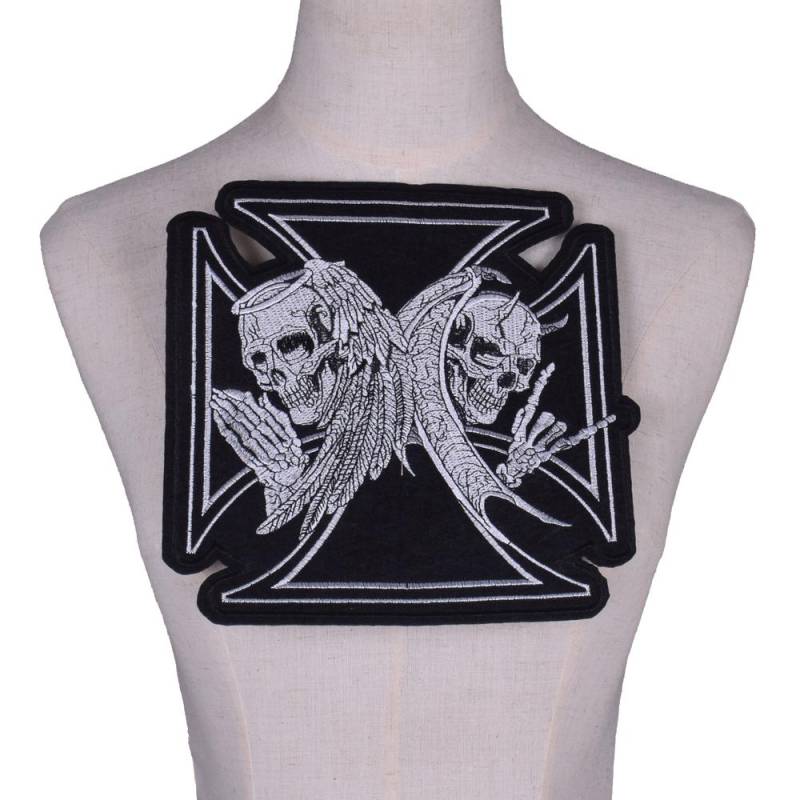 Guns Skull Iron Patch Band Punk Pacth Eisen auf bestickte Patches Kleidung Aufkleber DIY Jeans Jacke Applikation Abzeichen Dekoration von Joom DACH