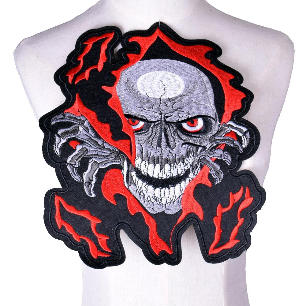 Guns Skull Iron Patch Band Punk Pacth Eisen auf bestickte Patches Kleidung Aufkleber DIY Jeans Jacke Applikation Abzeichen Dekoration von Joom DACH