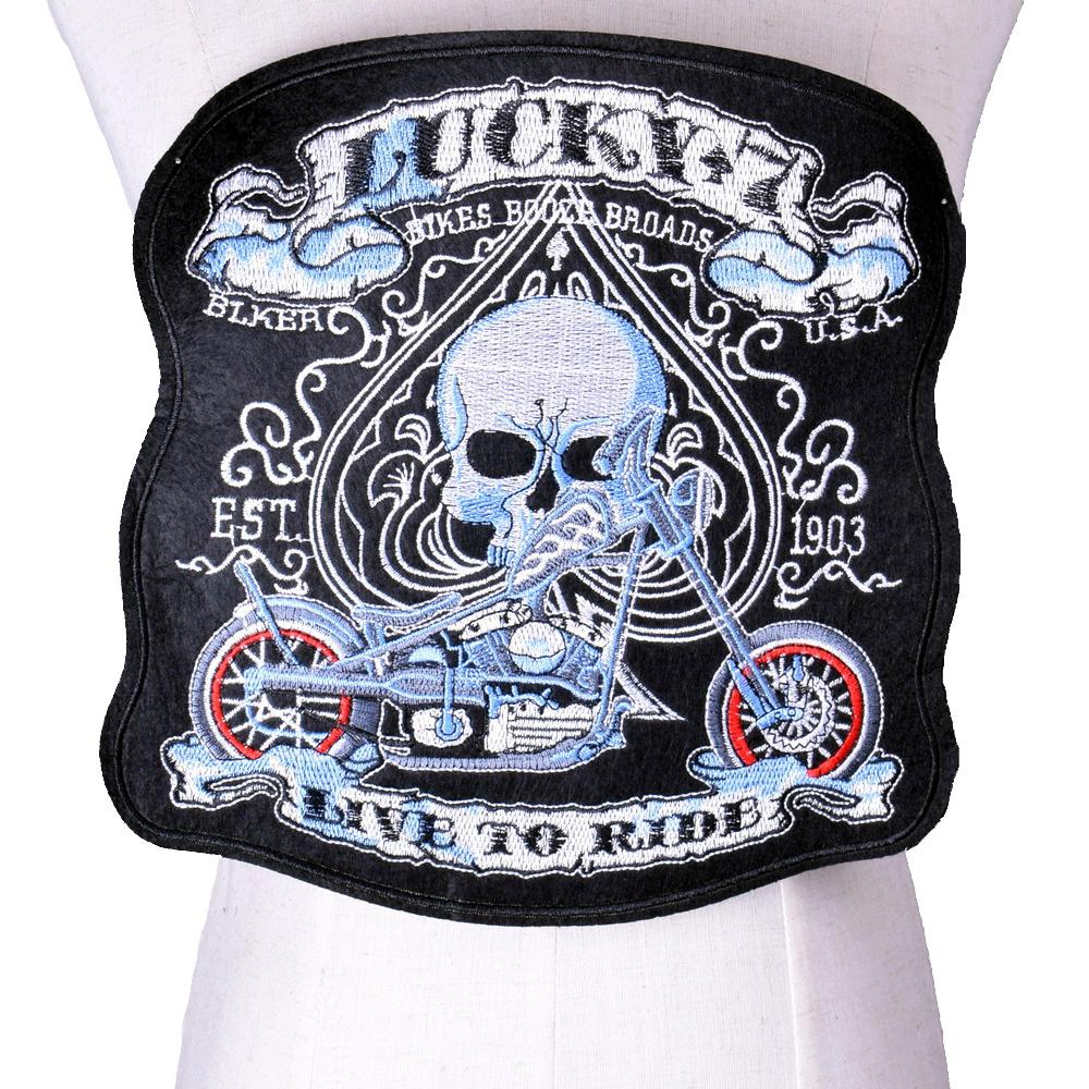 Guns Skull Iron Patch Band Punk Pacth Eisen auf bestickte Patches Kleidung Aufkleber DIY Jeans Jacke Applikation Abzeichen Dekoration von Joom DACH