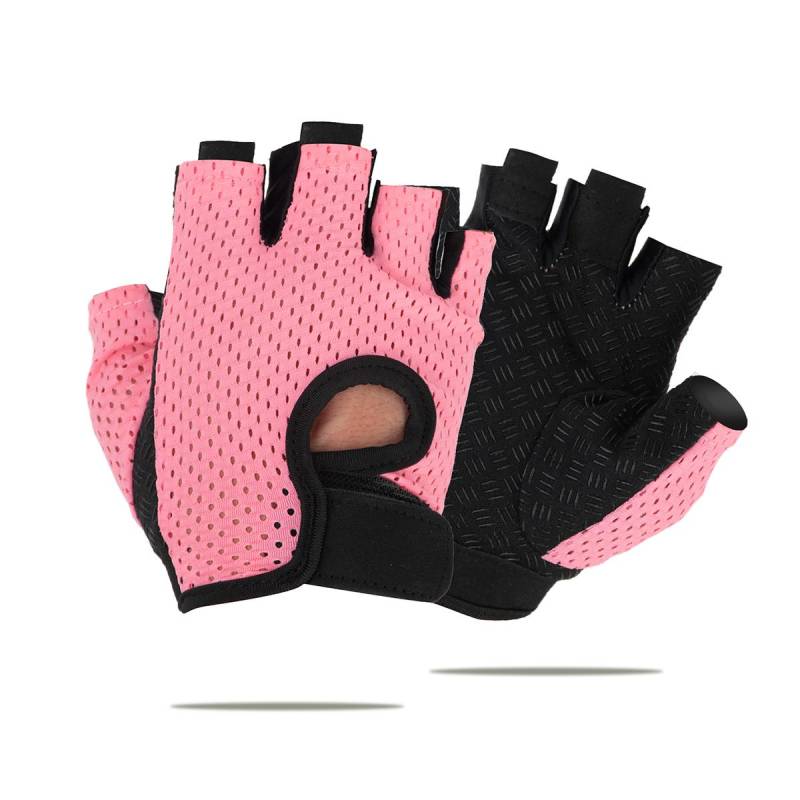 Gym Fitness Handschuhe Für Frauen Atmungsaktive Halbfinger Anti-Rutsch-Handschuhe Für Fahrrad Radfahren Gewichtheben Yoga M rosa von Joom DACH