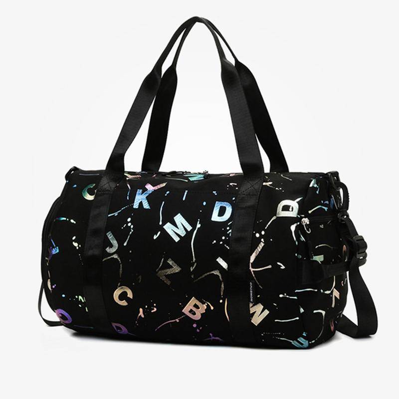 Gym Yoga Sport Dance Tasche Für Mädchen Jungen Graffiti Buchstaben Druck Reise Fitness Schwimmen Trocken Nass Wasserdichte Crossbody Deffle Tasche von Joom DACH