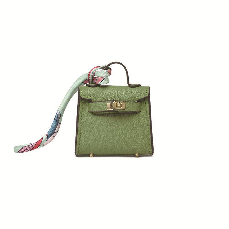 H Home Mini-Taschenanhänger, süßer Mini-Platin-Taschenanhänger, Kopfhörertasche, Damen-Auto-Schlüsselanhänger 6x2x5.5cm von Joom DACH