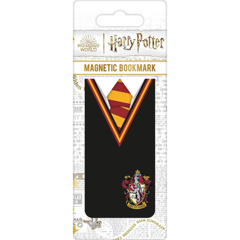 HARRY POTTER Gryffindor Uniform Magnetisches Lesezeichen One Size rot/schwarz von Joom DACH