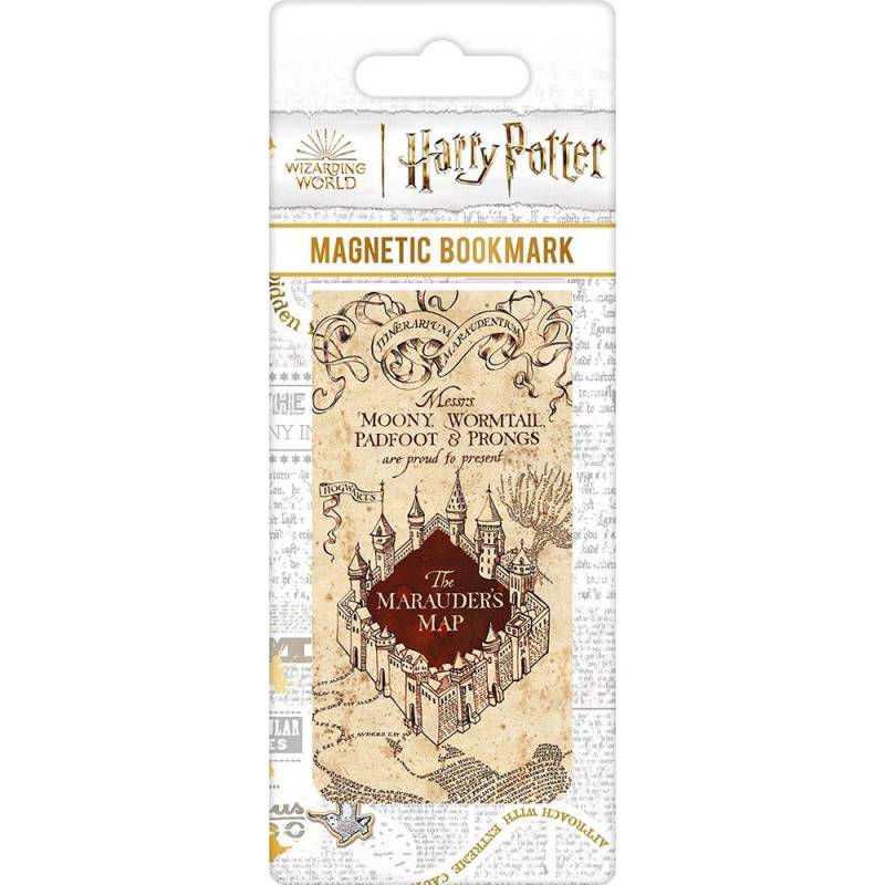 HARRY POTTER Marauders Map Magnetisches Lesezeichen 15.5cm x beige/braun von Joom DACH