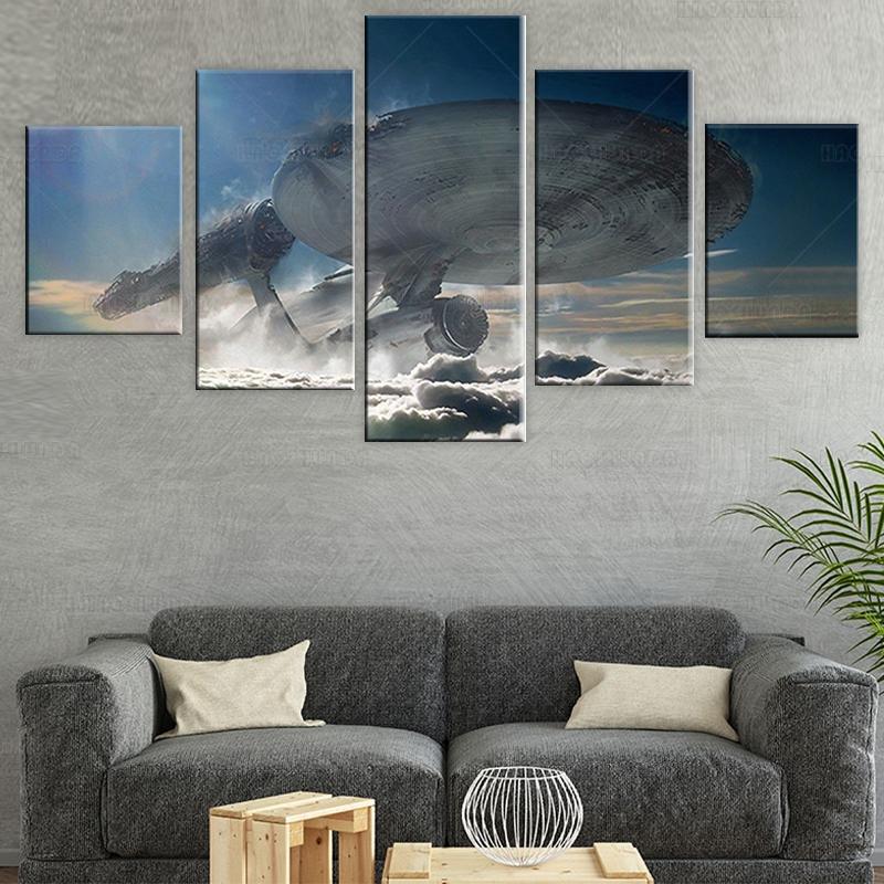 HD Star Trek Poster Wanddekoration Raumschiff Ölgemälde Leinwand Raumdekoration Ästhetische gedruckte Leinwand Wandgemälde Zimmer Home Decor 40x60cm*2  40x80cm*2  40x100cm*1 von Joom DACH