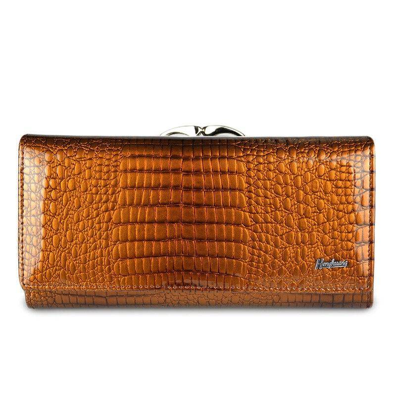 HH Alligator Damen-Geldbörsen, luxuriöses Patent-Krokodil-echtes Leder, Damen-Clutch-Geldbörse, Haspe, lange Münze, multifunktionale Geldbörsen 18.5*10*3.5cm orange HH Alligator Damen-Geldbörsen, luxuriöses Patent-Krokodil-echtes Leder, Damen-Clutch-Geldbörse, Haspe, lange Münze, multifunktionale Geldbörsen 18.5*10*3.5cm orange von Joom DACH