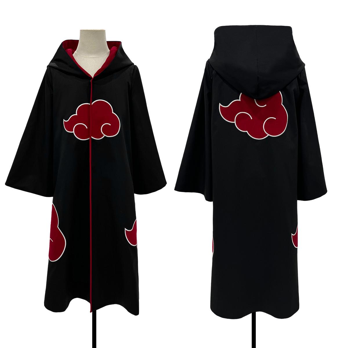 HOLOUN Anime Uchiha Itachi Uchiha Sasuke Cosplay Kostüm Stickerei Falke Team Umhang Pain Konan Sasori Halloween Weihnachten S-2XL as the picture-M von Joom DACH