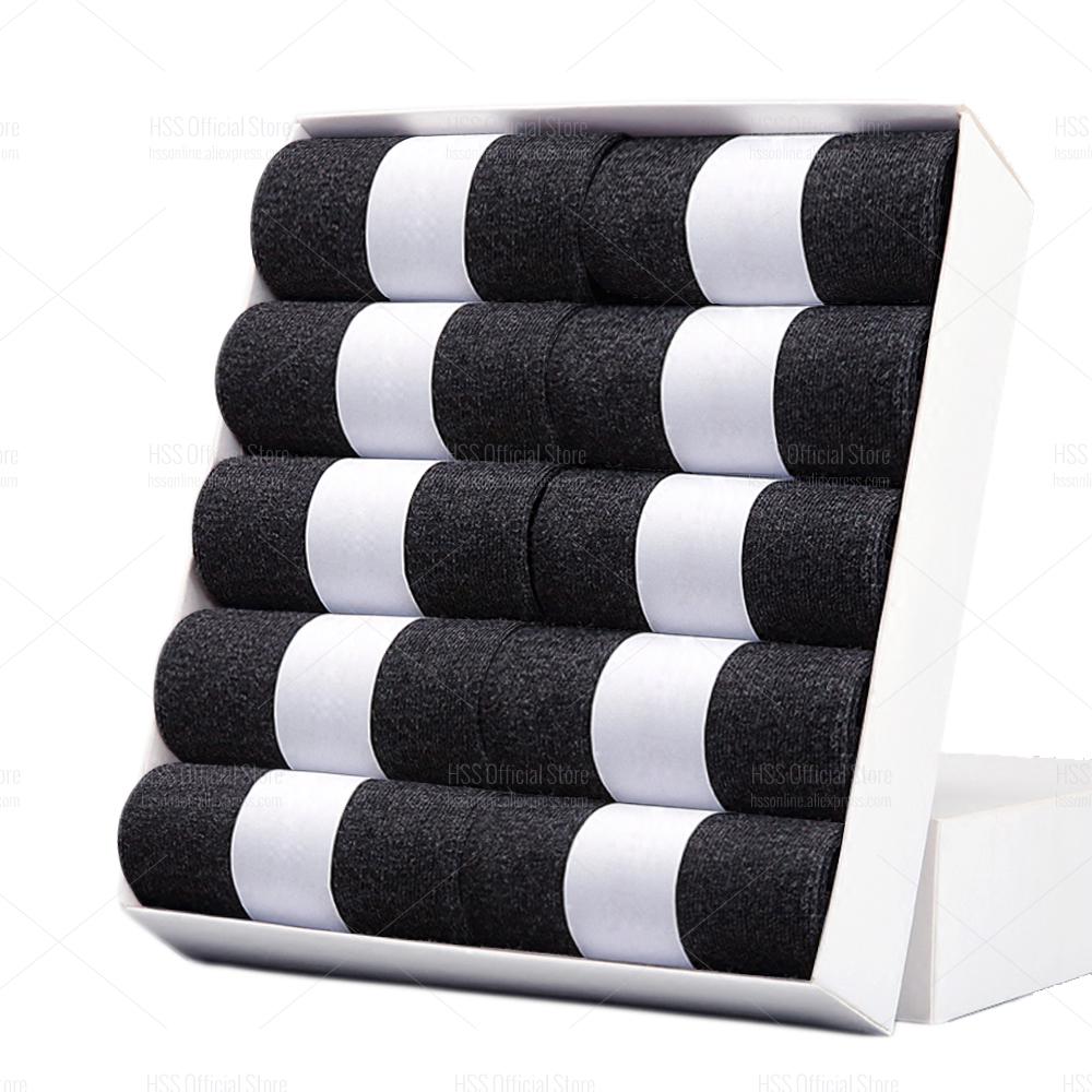 HSS Marke männer Baumwolle Socken Neue stil Schwarz Business Männer Socken Weiche Atmungsaktive Sommer Winter für Männliche Socken Plus größe (6,5-14) EUR44-48(US10-13) dunkelgrau von Joom DACH